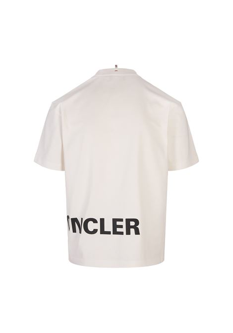 MONCLER GRENOBLE T-Shirt Bianca Con Logo Moncler Grenoble - MONCLER GRENOBLE Lightning offer