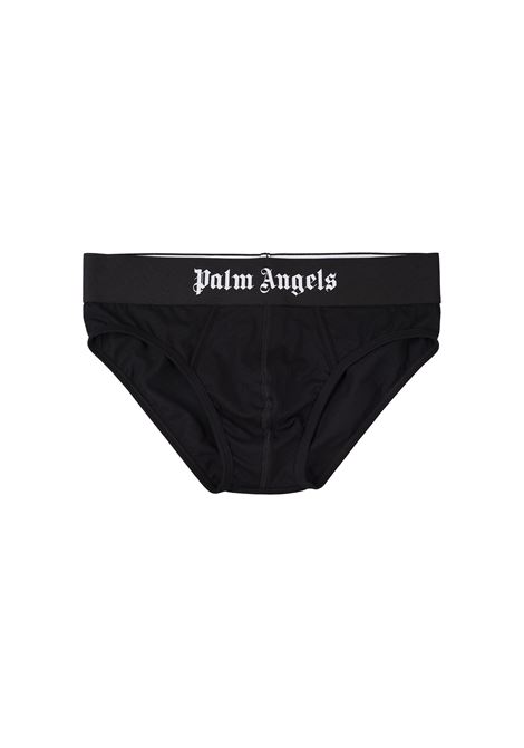 PALM ANGELS Set 2 Slip Neri Con Banda Logo - PALM ANGELS Grandi sconti
