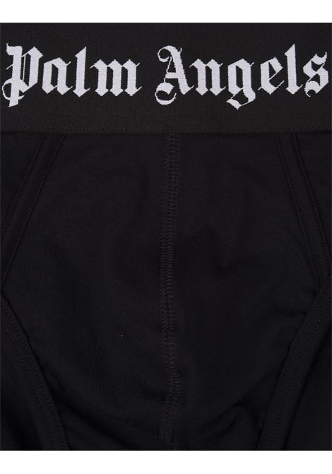 PALM ANGELS Set 2 Slip Neri Con Banda Logo - PALM ANGELS Grandi sconti