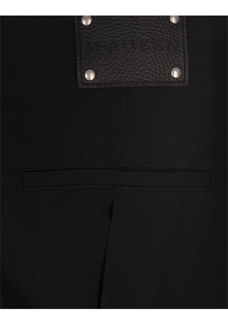 ALEXANDER MCQUEEN Pantaloni Cargo Con Piega in Nero - ALEXANDER MCQUEEN Liquidazione