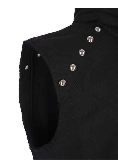 ALEXANDER MCQUEEN Felpa Smanicata Nera Con Teschio Capovolto - ALEXANDER MCQUEEN Offerte giornaliere