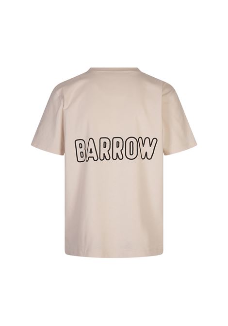 BARROW T-Shirt Bianca Con Stampa Flock - BARROW Sconti VIP