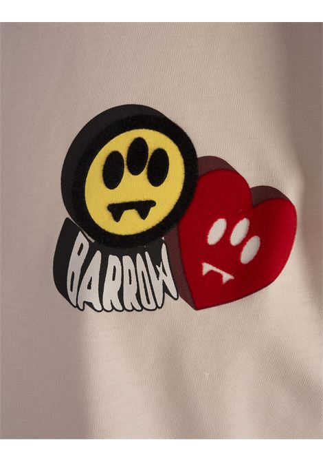 BARROW T-Shirt Bianca Con Stampa Flock - BARROW Sconti VIP