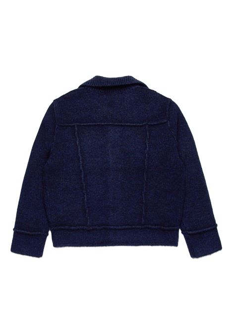 DSQUARED2 KIDS Giacca In Maglia Effetto Denim Indaco - DSQUARED2 KIDS Ritorno libero