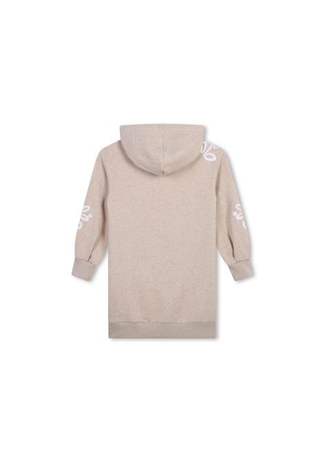 CHLOÉ KIDS Abito Con Cappuccio Beige Marl - CHLOÉ KIDS Trasporto libero internazionale