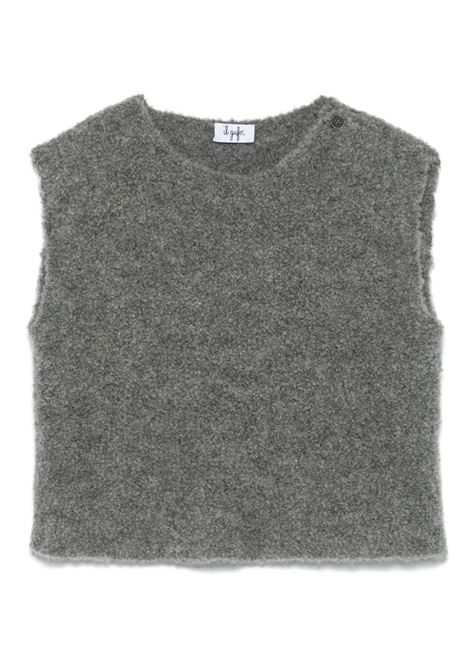 IL GUFO Gilet Boxy In Ricciolino Grigio - IL GUFO 50% di sconto per tempo limitato