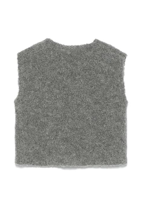 IL GUFO Gilet Boxy In Ricciolino Grigio - IL GUFO 50% di sconto per tempo limitato