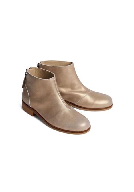 BONPOINT Stivaletti Giara In Pelle Oro - BONPOINT Italy
