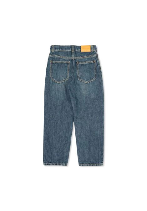 GUCCI KIDS Jeans A Gamba Dritta In Denim Blu Scuro - GUCCI KIDS Qualità