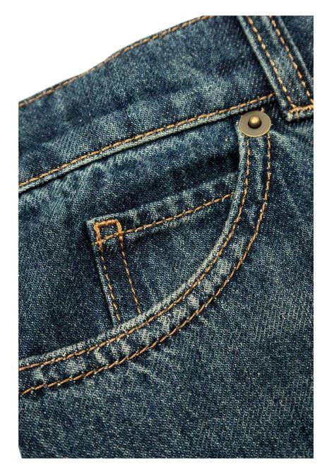 GUCCI KIDS Jeans A Gamba Dritta In Denim Blu Scuro - GUCCI KIDS Qualità