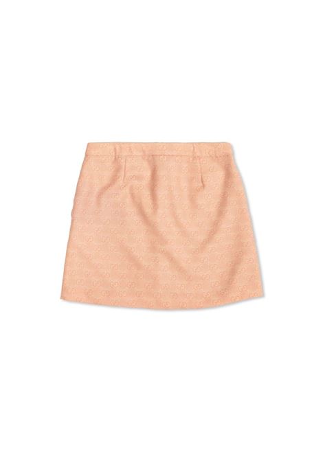 GUCCI KIDS Gonna In Flanella Di Lana Jacquard Gucci Rosa - GUCCI KIDS Vendita