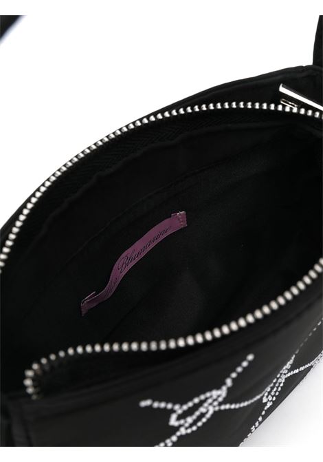 MISS BLUMARINE KIDS Borsa a Mano Nera Con Motivo Monogram Di Strass - MISS BLUMARINE KIDS Acquista Ora