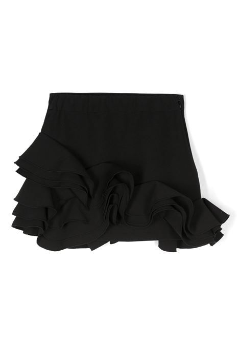 MISS BLUMARINE KIDS Minigonna Nera Con Ruches - MISS BLUMARINE KIDS Offerta