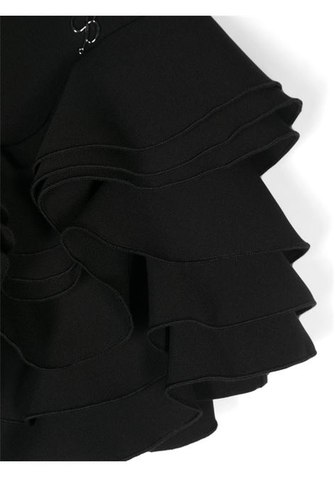 MISS BLUMARINE KIDS Minigonna Nera Con Ruches - MISS BLUMARINE KIDS Offerta