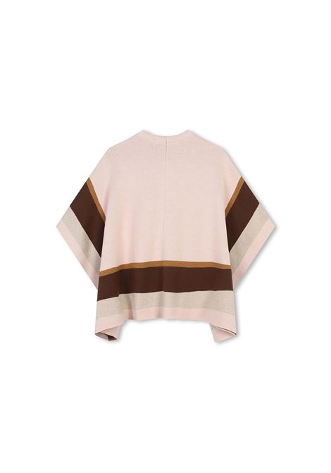 CHLOÉ KIDS Mantella Rosa Con Righe a Contrasto - CHLOÉ KIDS Vendita Economica