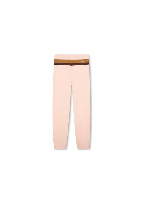 CHLOÉ KIDS Pantaloni Rosa Con Coulisse - CHLOÉ KIDS Saldi Di Fabbrica