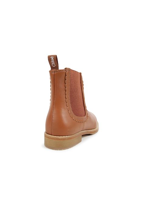 CHLOÉ KIDS Stivaletti Chelsea Marroni - CHLOÉ KIDS Nuova