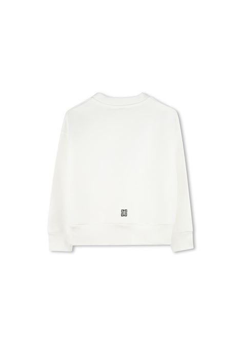 GIVENCHY KIDS Felpa Bianca Con Logo GIVENCHY 4G - GIVENCHY KIDS Vendite stagionali