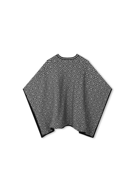 GIVENCHY KIDS Mantella Reversibile Nera e Bianca Con Logo e Motivo 4G - GIVENCHY KIDS Offerta Pasqua