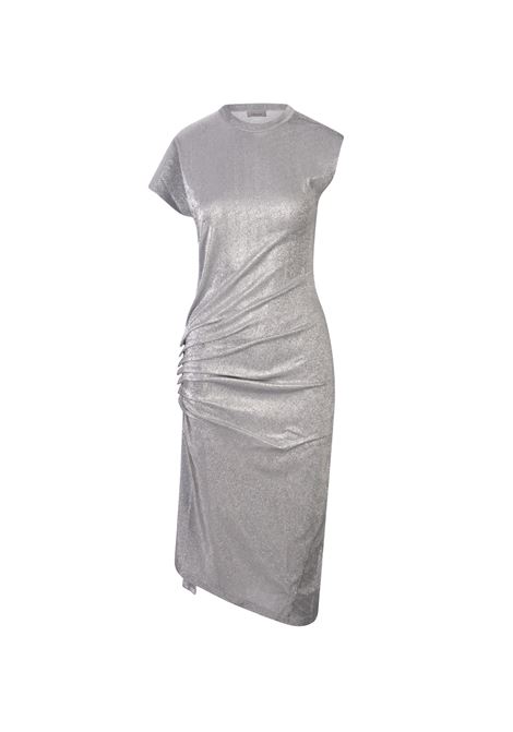 RABANNE Abito Midi In Lurex Drappeggiato Argento - RABANNE Offerta migliore