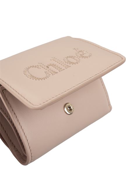 CHLOÉ Portafoglio Tri-Fold Chloé Sense Mini In Pelle Morbida Cement Pink - CHLOÉ Offerte esclusive