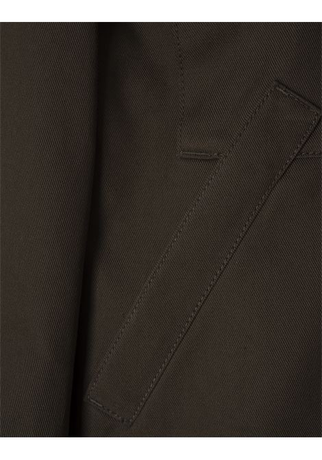 ALEXANDER MCQUEEN Giacca Boxy Corta Con Maniche Blusanti in Kaki - ALEXANDER MCQUEEN Nuovi prodotti