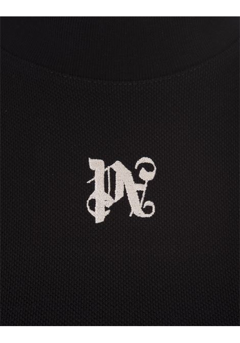 PALM ANGELS Top Crop Nero Con Monogramma PA - PALM ANGELS Bestseller