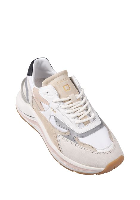 D.A.T.E. Sneakers Running Fuga In Bianco e Rosa - D.A.T.E Super Saving Price