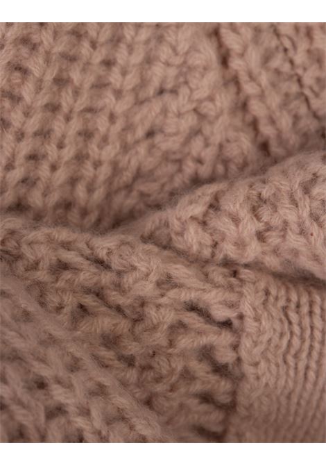 ERMANNO SCERVINO Maglia a Collo Alto Rosa Con Punto Scervino a Contrasto - ERMANNO SCERVINO Ultimi due giorni
