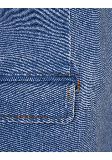 MARNI Blazer Monopetto In Denim Blu - MARNI Offerta speciale della fabbrica