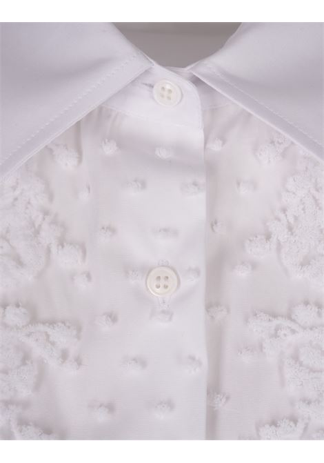 ERMANNO SCERVINO Camicia Bianca Con Plastron Ricamato - ERMANNO SCERVINO Discount Store per i nuovi prodotti