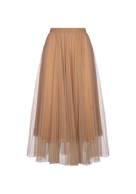 ERMANNO SCERVINO Gonna Midi In Tulle Beige - ERMANNO SCERVINO Solo un giorno rimasto
