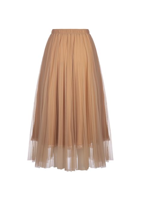 ERMANNO SCERVINO Gonna Midi In Tulle Beige - ERMANNO SCERVINO Solo un giorno rimasto