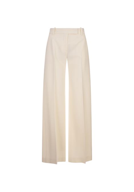 ERMANNO SCERVINO Pantaloni Ampi In Lana Vergine Bianca - ERMANNO SCERVINO 50% di sconto con spedizione gratuita