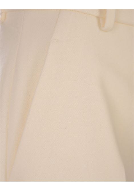 ERMANNO SCERVINO Pantaloni Ampi In Lana Vergine Bianca - ERMANNO SCERVINO 50% di sconto con spedizione gratuita