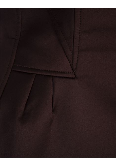 ERMANNO SCERVINO Abito Bustier Corto In Satin Marrone - ERMANNO SCERVINO Limitato a 3 giorni