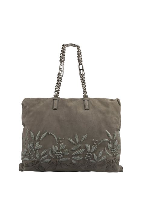 ERMANNO SCERVINO Pillow Bag In Pelle Effetto Velluto Verde Con Ricami - ERMANNO SCERVINO Duty-free