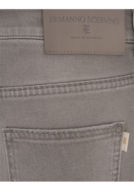 ERMANNO SCERVINO Jeans a Gamba Ampia In Denim Grigio - ERMANNO SCERVINO 2025