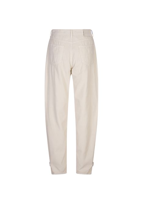 JACOB COHEN Pantaloni Willow In Velluto a Coste Bianco - JACOB COHEN Italia