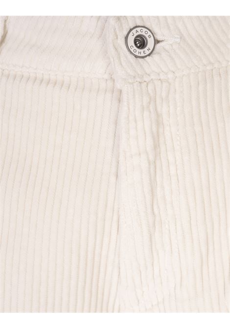 JACOB COHEN Pantaloni Willow In Velluto a Coste Bianco - JACOB COHEN Italia