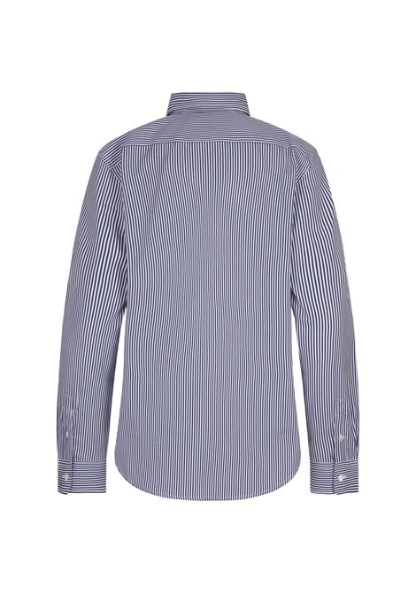 RALPH LAUREN Camicia Slim Fit In Cotone a Righe Bianco e Blu - RALPH LAUREN Consegna Veloce