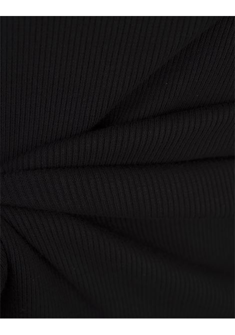 OFF-WHITE Abito Midi Aderente Nero Con Logo - OFF-WHITE Promozione Limitata
