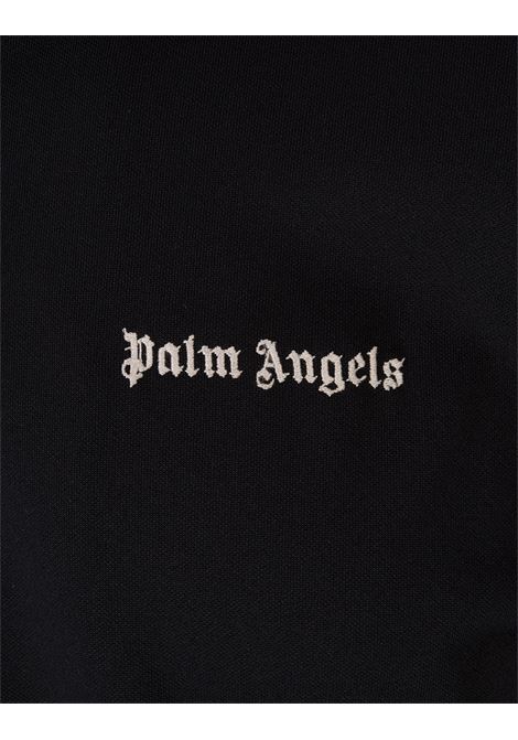 PALM ANGELS Giacca Sportiva Nera Con Logo e Bande a Contrasto - PALM ANGELS Vendita Calda