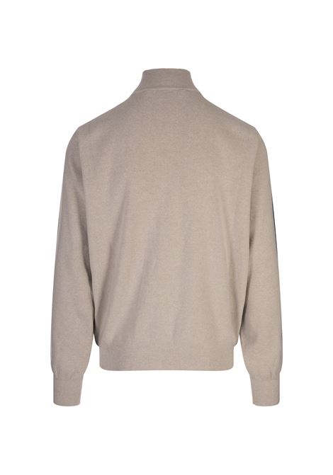 PALM ANGELS Giacca Track In Lana e Cashmere Beige Chiaro - PALM ANGELS Negozio