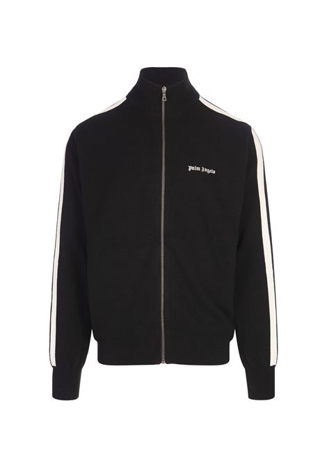 PALM ANGELS Giacca Track In Lana e Cashmere Nera - PALM ANGELS In Saldo