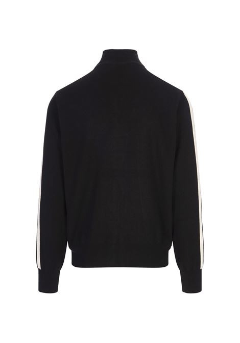PALM ANGELS Giacca Track In Lana e Cashmere Nera - PALM ANGELS In Saldo