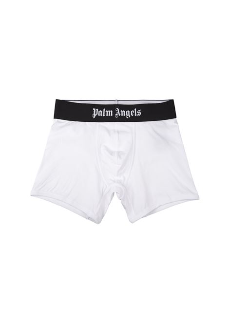 PALM ANGELS Set di 2 Boxer In Nero e Bianco Con Banda Logo - PALM ANGELS Nuova