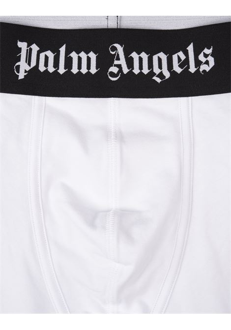 PALM ANGELS Set di 2 Boxer In Nero e Bianco Con Banda Logo - PALM ANGELS Nuova