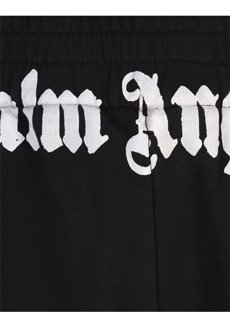 PALM ANGELS Joggers Neri Con Logo Sulla Vita - PALM ANGELS Spedizione gratuita