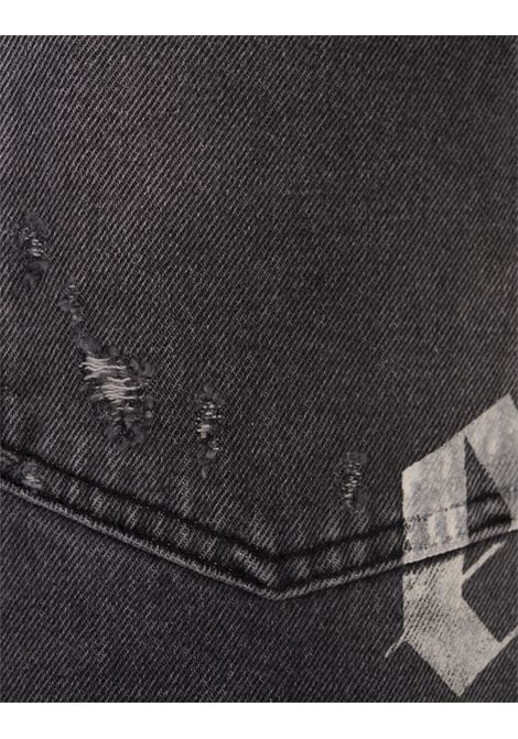 PALM ANGELS Jeans Loose Fit Neri Con Dettagli - PALM ANGELS Negozio online di fabbrica